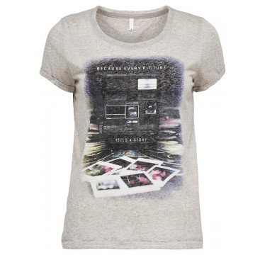 Only t-shirt mezza manica con stampa mod Milla